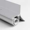 Duzzy Universal Garage Door Seals Kit, Weatherproofing Bottom Rubber with Brush and Aluminum Track Retainer Base Kit, U Shape+O Ring Heavy Duty Weatherproof Parts Kit (16.5 Feet)