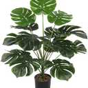 KIRIFLY Fake Plants 40" Artificial Monstera Tree Plant Indoor with 18 Trunks Faux Greenery Potted Green Dcor for Home Office Bathroom Farmhouse