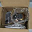 Gold Ball Modern Table Lamp,Mid Century Bedside Lamp Nightstand Light with Black Shade Metal Base Accent Lamp for Bedroom Bedside Living Room