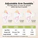 KeaBabies 3-Pack Organic Swaddles for Newborns Girls, Boys with Hats - Soft Cotton Baby Sleep Sacks 0-3 Months, Breathable Baby Hats and Swaddles 0-3 Months, Newborn Essentials Must Haves (Nordic)