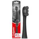 Colgate 360 Power Charcoal Replacement Toothbrush Heads, Works with Any 360 Battery Powered Electric Toothbrush, Features Soft Bristles and a Rubber Polisher on Each Replacement Head, 2 Pack