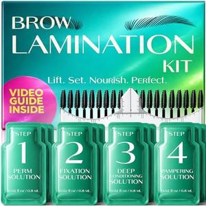 Brow Lamination Kit – 5 Applications DIY At Home, Professional Eyebrow Lamination Kit with 5 Step System, Eyebrow Lift Kit, Long Lasting Brow Perm Kit, Brow Shaping & Mapping Set for Women