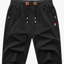 GEEK LIGHTING Mens Shorts Casual Cotton Drawstring Zipper Pockets Elastic Waist Lightweight Summer Athletic Beach Shorts,XL