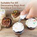 14 Pcs Couplers for Piping Bags, Standard Cake Decorating Piping Couplers for Icing Nozzles White