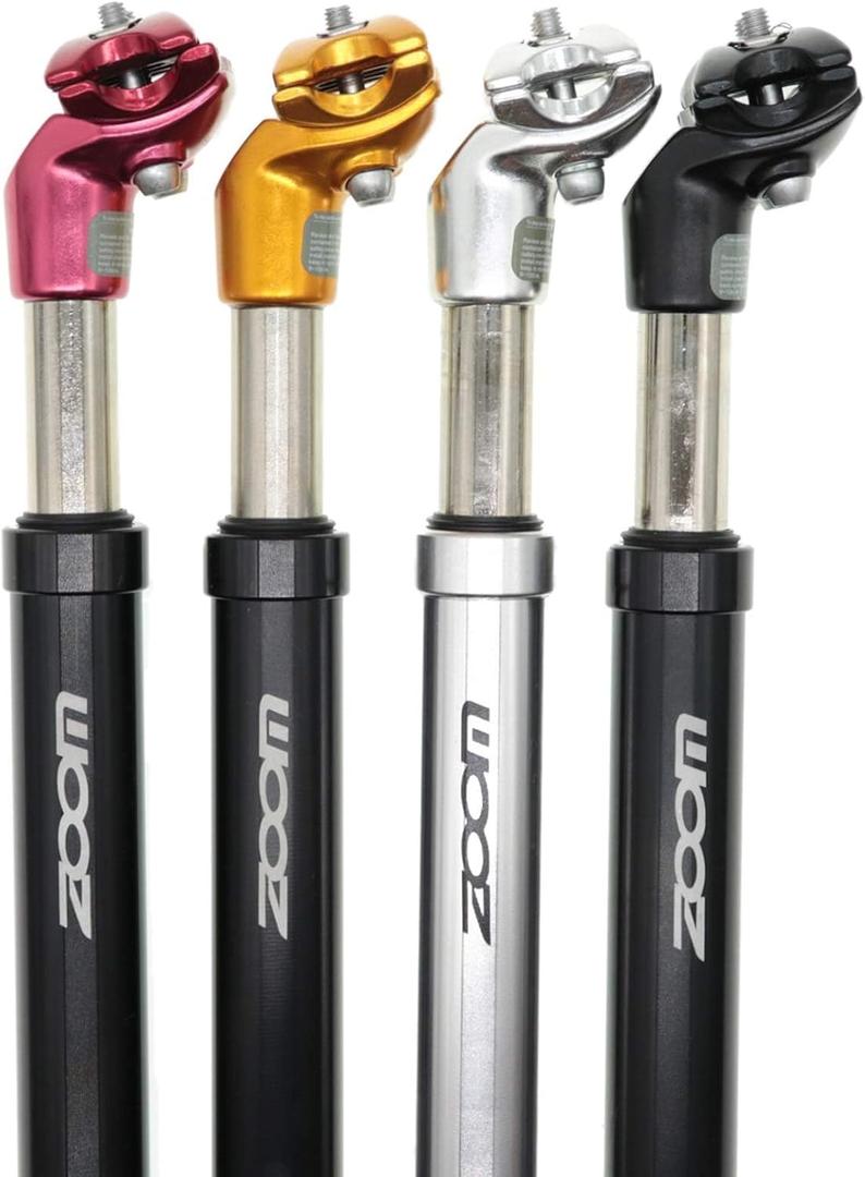 DJC Bike Suspension Seatpost Shock Absorber Damper Post 27.2 30.9 31.6 mm, Lightweight Aluminum Body