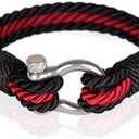 Mover Bracelets Paracord Bracelet for Men - Twisted Rope Bracelets for Men, Handmade Mens Bracelets Jewelry, Boyfriend Gifts Birthday, Pulseras Para Hombres, Men's Bracelet Gifts for Son Pack Of 2
