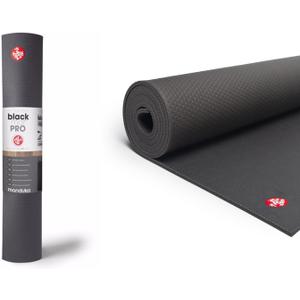 Manduka PRO Yoga Mat 71" - 6mm | Lifetime Durability | Hygenic Construction | Premium Studio Quality | Teacher Approved | 71 x 26 inches | Black