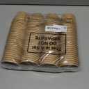 Honeydak 100 Pieces Ice Cream Soup Cups Paper 5 oz Disposable Sundae Bowls Kraft Paper Hot Cold Snack Yogurt Dessert Small Cups for Ice Cream Baby Shower Party Supplies, Brown Disposable Bowls