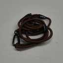 Rope Dog Leash, 6 Foot Heavy Duty Dog Leash with Aviation Aluminum Auto Locking Carabiner, Strong Nylon Pet Lead for Small, Medium, Large Dogs (Brown, 6FT)