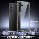 Anti-Yellowing for Samsung Galaxy S25 Crystal Clear Case with Screen Protector*1 Camera Lens Protector*1, [12FT Mil-Grade Protection], Cover for Samsung Galaxy S25 6.2 inch, Clear