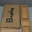 Bamboo Drawer Organizer Set, 5-Piece Storage Trays for Kitchen, Bathroom, Office Desk, Makeup & Junk Drawers, Utensils