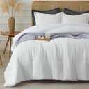 Bailix Cotton Muslin Comforter Set Queen with Polyester Filling, Green