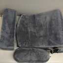 ENITYA Reading Pillow for Sitting in Bed Adult, 19" Back Support Pillow for Bed Sitting up, Backrest Cushion for Reclining,Gaming,Resting,Watching TV in Couch or Floor, Wedge with Arms, Medium(Grey)