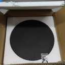 OAKOA Concrete Black Tray for Coffee Table - Round Black Decorative Tray for Table Decor - Bandejas Decorativas para La Sala - Coffee Table Centerpiece