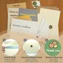 12-Pack Thank You Cards with Envelopes & Stickers - 5x7 Inch Blank Inside - 6 Fun & Heartfelt Designs - Cute Appreciation Cards for Teachers, Coworkers, Friends, Family