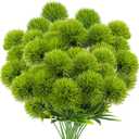 Uieke 36Pcs Dandelion Artificial Flowers, Artificial Flowers for Decoration Fake Plants Bouquet Plastic Flowers for Home Decoration Wedding Decor Flower Arrangment Green