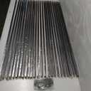 24 Pack Black Rectangle Metal Poles with Screws, 38" L x 1" W x 1/2"