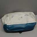 Gibelle 4 Pcs Bathroom Shower Curtain Set with Non-Slip Rugs, Toilet Lid Cover and Bath Mat, Grey Teal Marble Bathroom Decor Set with Shower Curtain and Rugs and Accessories