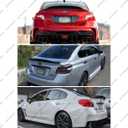 Rear Trunk Spoiler Compatible with 2015-2021 Subaru WRX/WRX STI, R Style Duckbill Fits for 15-21 4 Door Sedan, High Kick Wing Lip (Glossy Black)