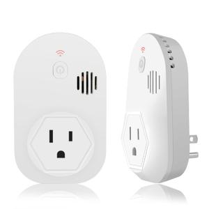 Briidea Power Failure Alarm with LED Indicator & 80dB Siren, Powered by Rechargeable Battery (Included), Perfect for Monitoring Refrigerators, Freezers, Sump Pumps, Aquariums (White)