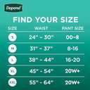 Depend Fresh Protection Adult Diapers, Incontinence & Postpartum Bladder Leak Underwear for Women, Disposable, Maximum, Large, Blush, 17 Count