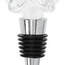 Hemoton Angel Wine Bottle Stopper Decorative Crystal Wine Bottle Plug Airtight Sealing Stopper for Home Bar Kitchen Unique Gift 4.13X1.96X1.37In