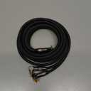 Right Angle RCA Cable 6 FT, 90 Degree 2RCA to 2RCA Stereo Audio Cable, Zinc Alloy Shell, Gold-Plated Plug, 2 RCA Audio Cord, for Home Theater, Subwoofer, HDTV, Amplifier, Hi-Fi System, Car, Speaker