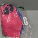 RUNNING GIRL Sports Bras for Women Pack Criss Cross Back Sexy Strappy Sports Bra Seamless Padded Yoga Bra with Removable Cups (Medium, 3pack Grey/Blue/Pink)