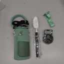 Insulated Water Bottle | Thickened Stainless Steel Vacuum Metal | Portable Sports Water Jug for Gym and Hiking with Straw, Carrier Bag, Handle Strap | BPA-Free 32 oz (Verdant)