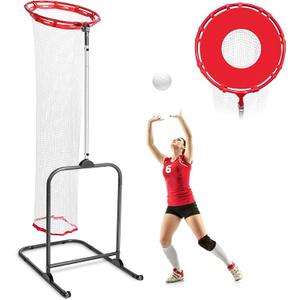 Volleyball Setter Trainer Net Setting Training Equipment Target Practice Indoor or Outdoor, Adjustable Height (4.6 ft-9.8 ft) and Angle for Serving Spiking Drills System