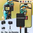 Memory Card Reader, 6in1 USB 3.0 and Lightning to SD Micro SD MS CF Card Reader Adapter with 5Gbps USB-A/C Data Ports, 4 Cards Simultaneously Read and Write, for iPhone, Laptop, MacBook, iPad and More