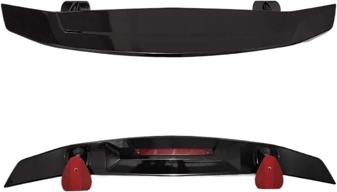 Rear Trunk Lid Spoiler Wings Airfoil Compatible For Peugeot 206 207 301 307 308 408 508 RCZ Sedan Car Tuning Accessories Body Kit Black(Glossy Black)
