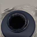 Enra Foaming Soap Dispenser with Window,12oz Blue Kitchen Soap Dispenser with Stainless Steel Hand Pump, Foam Modern Glass Refillable Bottle for Bathroom Kitchen (Blue Foam Dispenser)