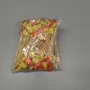 4 x 100Pcs Fall Pumpkins Cocktail Picks 4.7 Inch, Pumpkins Fancy Toothpicks Bamboo Appetizer Toothpicks Fruit Skewers for Food Sandwich Drinks Autumn Theme Thanksgiving Day Party Decorations