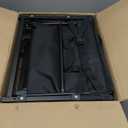 Small Wagon Cart Foldable, Collapsible Wagon with 360 LBS Max Load & Expandable Storage, 90L Foldable Grocery Cart with 2 Cup Holders for Outdoor, Garden, Camping &Groceries-Black