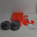 Orange Soccer Agility Poles Set Detachable Sports Trainning Speed Pole Slalom Poles with Rubber Base Sport Traning Equipment (Pack of 4)