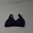 Aoxjox Women's Workout Sports Bras Basic Baddie Fitness Training Gym Bra Yoga Crop Tank (Medium, Navy)