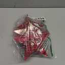 Jutom 4 Pieces Star Night Lights LED Plastic Star Shaped Sign Lighted Marquee Desk Lamp for Gift Red