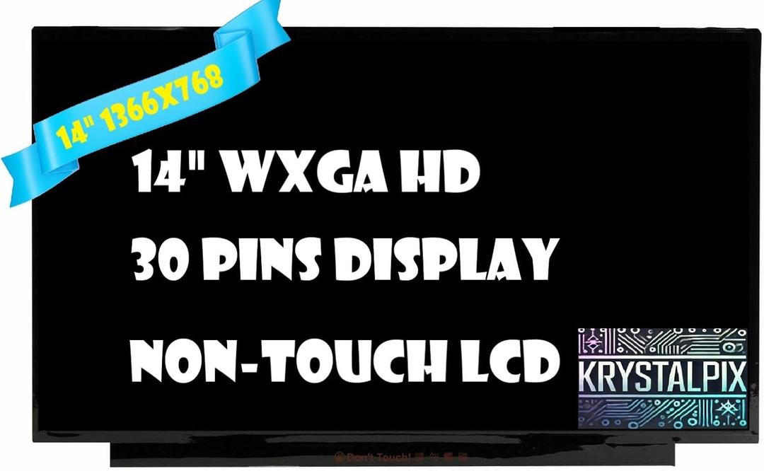 Replacement LCD for HP B4GX5UA#ABA LCD LED Screen 14" HD WXGA 1366x768 Non-Touch 30 pins Display New