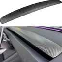 DCRCFIBER Real Carbon Fiber Dashboard for Tesla Model 3 Highland(2024-2025) /Model Y Juniper(2025-2026) 100% Carbon Fiber OEM Replacement Dashboard 3D Plain Weave（1 Pack）