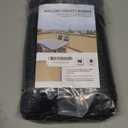 SUNLAX 3'x10' Black Balcony Privacy Screen Fence Windscreen Cover Fabric Shade Netting Mesh Cloth with Grommets UV Protection for Patio, Backyard, Porch, Railing Shield 90% (We Make Custom Sizes)