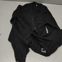 Women's Cropped Cardigan Sweaters Crew Neck Button Down Open Front Knit Bolero Shrugs (Black, S)