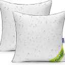 MIULEE 18x18 Outdoor Pillows, Pack of 2 Water Resistant Waterproof Pillow Inserts Decorative Stuffer for Sofa Couch Patio and Garden