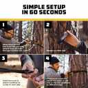 Wise Owl Outfitters Camping Hammock  500lbs Portable Hammock with Tree Straps - Travel, Backpacking, Hiking, Outdoors Camping Gear - Single or Double (Black & Grey)