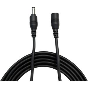DC Power Extension Cable, 5.5mm x 2.1mm, Security Camera Power Cord, Black (1, 3M/9.8ft)