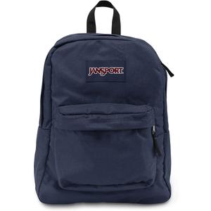 JanSport SuperBreak One Backpack Navy - Durable, Lightweight Bag with 1 Main Compartment, Front Utility Pocket with Built-in Organizer - Premium Backpack