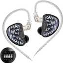 KZ AS24 Pro in-Ear Monitor Headphone, 24BA Drivers High-Performance IEM with 8 Tuning Switches, HiFi Bass Noise Isolation Gaming Earbuds Clarity in All Frequency Comfortable Earphones (Nomic)