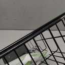 Over the Sink Expandable Dish Drainer Drying Rack In Stainless Steel for Small Kitchen, Counter Space Saving Modern Compact Metal Above Plate Dryer Strainer, Adjustable Hanging Inside Drain Holder
