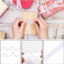 Graduation Ribbon, 0.39 Inch x 9.8 Yards Hot Stamping Process Congrats Grad Ribbon Gold Glitter Decorative Class Ribbon Ribbon for Gift Wrapping Party Decoration (White Gold)