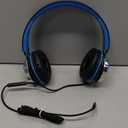 AILIHEN C8 Kids Headphones Wired, On-Ear Headphones with Microphone and Volume Control Foldable Corded Stereo 3.5mm Headset for School Teens Smartphones Chromebook Laptop Tablets Travel (Black Blue) (Medium)